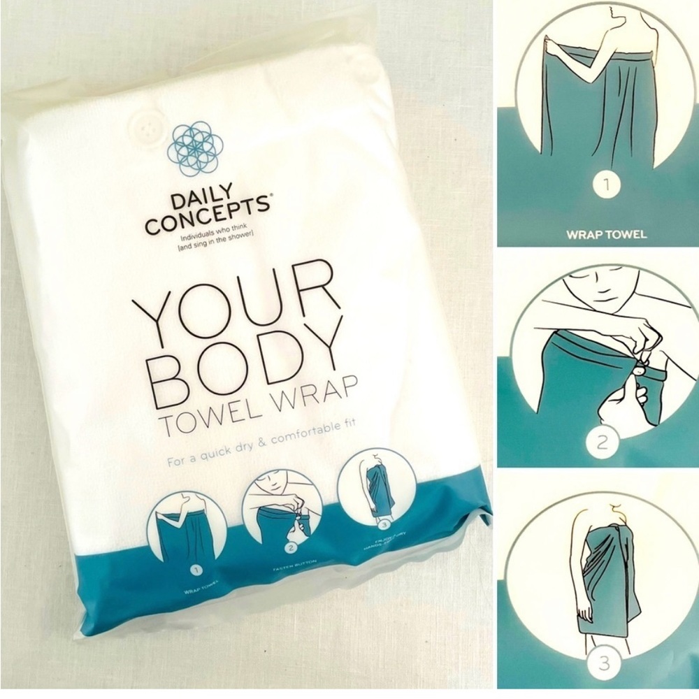 Brand New Daily Concepts Your Body Towel Wrap